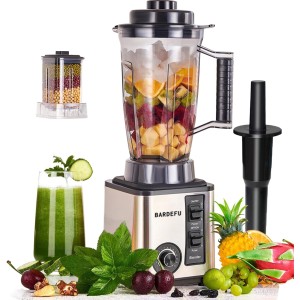 3L Countertop Blender Smoothie Maker, 15 Variable Speeds Vintage Juicer Blender Grinder Machine w/ 2 Cup, 800W Professional Kitchen Blender Mixer for Frozen Fruit​, Crushing Ice, Veggies, Shakes