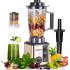 3L Countertop Blender Smoothie Maker, 15 Variable Speeds Vintage Juicer Blender Grinder Machine w/ 2 Cup, 800W Professional Kitchen Blender Mixer for Frozen Fruit​, Crushing Ice, Veggies, Shakes