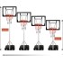 Portable Basketball Hoop Goal System Height Adjustable 5.6-10ft Support Dunk Action Detachable Mobile Basketball Stand, For Adult/Kids/Youth/Teenagers Outdoor Indoor