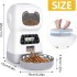 Automatic Cat Feeders, 3.5L Timed Dog Feeder 4 Meals Daily with Portion Control, Automatic Pet Feeders with Timer for Small Medium Dog & Cat, Auto Dry Cat Food Dispenser with Dual Power Supply(A)