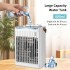 INGUNAR Portable Air Conditioners Fan, Air Cooler Humidifier Fan with 7 Colors LED Light, Desktop Cooling Fan with Large Water Tank for Home Room Office