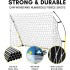 12x6ft Portable Backyard Soccer Goal, Kids Adults Soccer Net and Frame for Home Backyard Practice Training Goals Soccer Field Equipment, Adult Portable Football Shooting Training Aid with Carry Bag