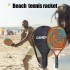 Beach Tennis Paddle Racket Pop Tennis Paddle Racquets Carbon Fiber Grit Surface with EVA Memory Foam Core Padel Racket with Cover Bag